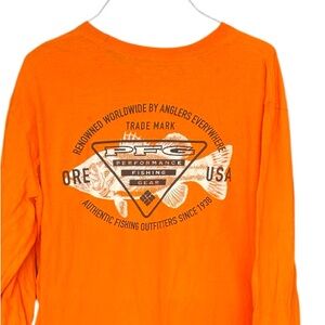 Mens Columbia Long Sleeve Fishing T Shirt Size Large